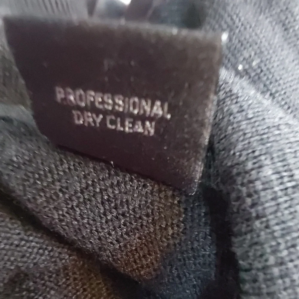 E-Luxe Evergreen |Mens Polo Black Wool Button Sweater Luxury Collar Preppy Sz.XL